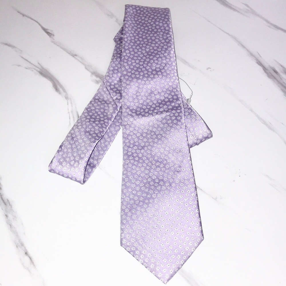 NEW Tommy Hilfiger purple floral tie